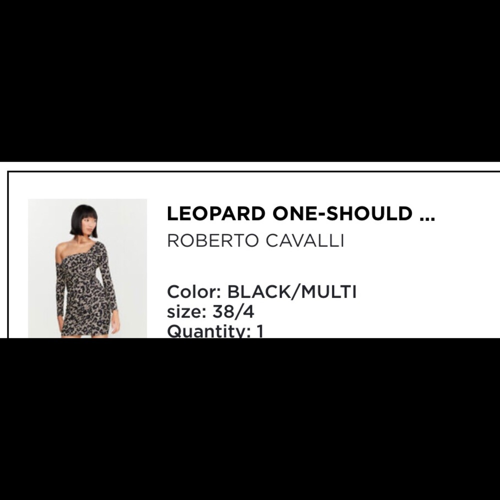 Roberto Cavalli Leopard Print dress